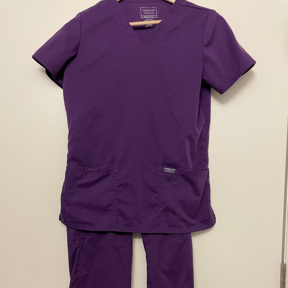 Cherokee Eggplant Scrubs